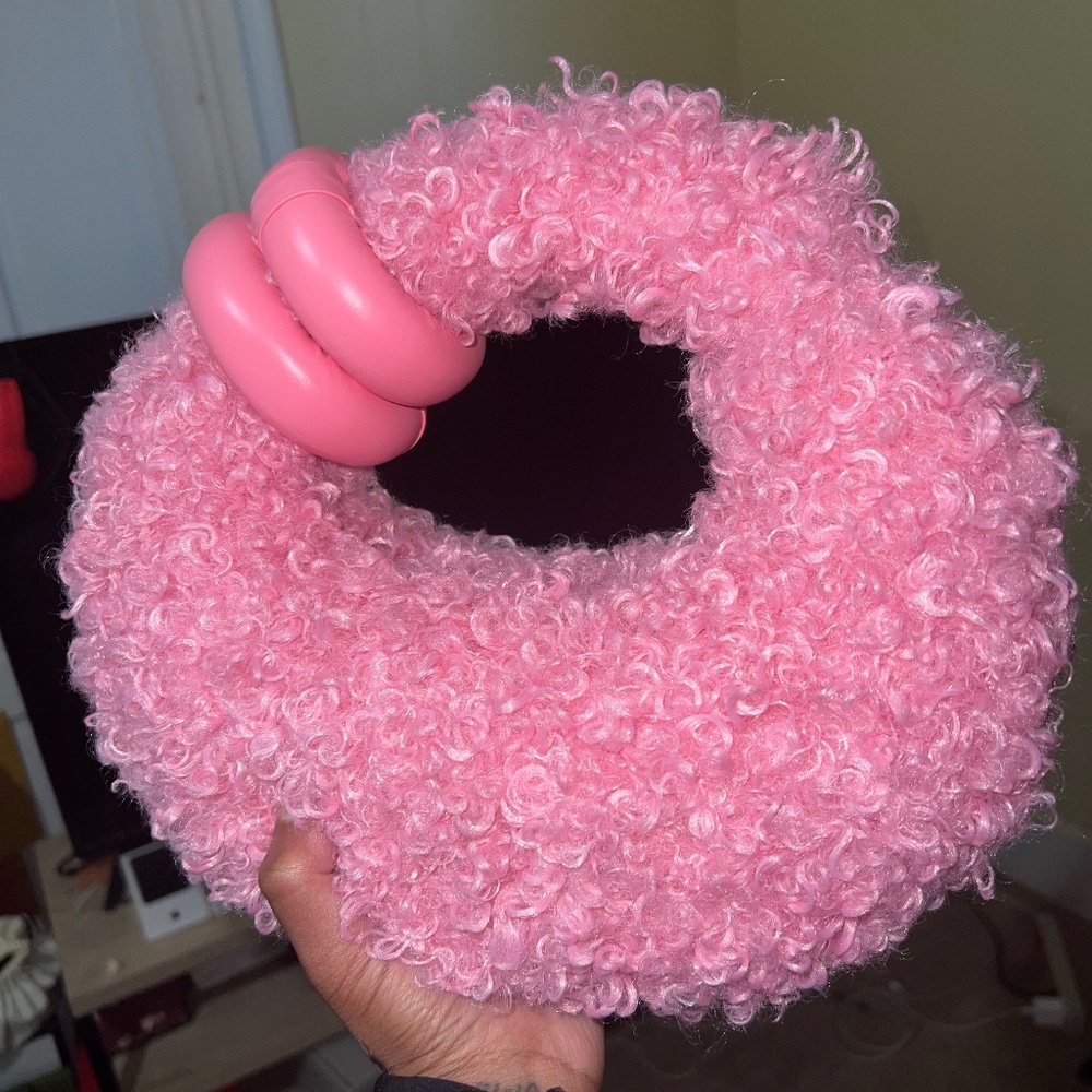 Fuzzy bag pink